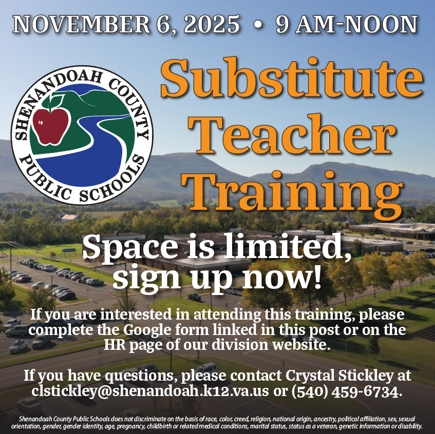 Substitute Teacher Training Nov. 6